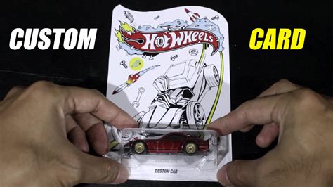 Diy Hot Wheels Card Youtube