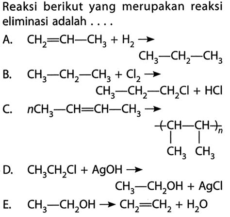 Reaksi Eliminasi Dan Adisi