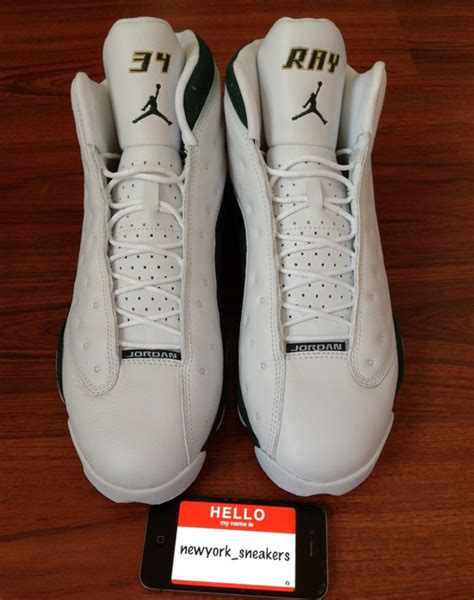 Air Jordan XIII - Ray Allen Sonics "Home" PE - SneakerNews.com