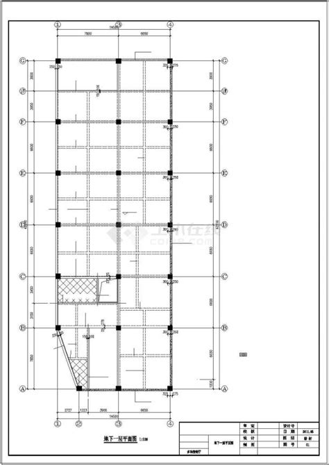 某多功能厅三层餐厅建筑设计cad施工图纸多功能厅土木在线