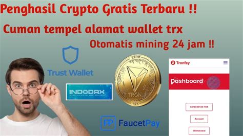 Baru Rilis Mining Tron Trx Gratis Website Penghasil Crypto Gratis