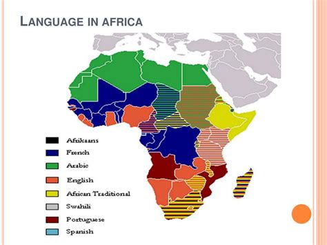 Languages Spoken In Africa Map Map