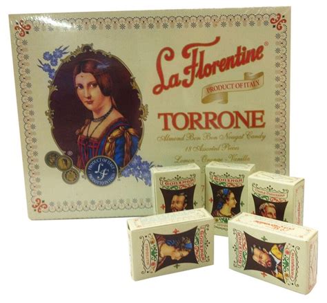 La Florentine Torrone Italian Lemon Almonds Nougat Candy From Italy