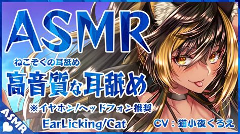 ⚡【 Asmr 耳舐め 】猫族が精一杯耳舐めしてくれるear Licking【 猫小夜くろえ Vtuber 】 Youtube