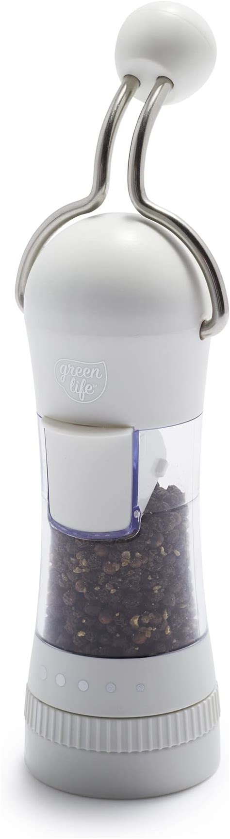 GreenLife Ratchet Mill Salt And Pepper Grinder Mess Free Adjustable