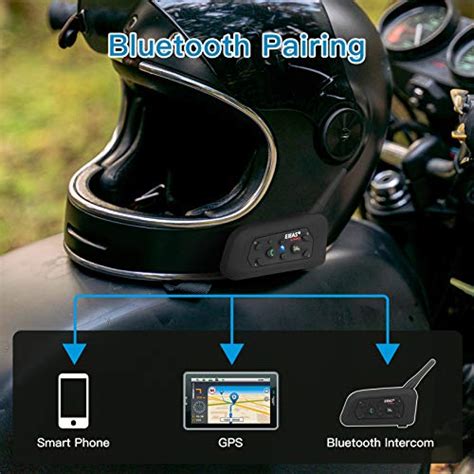 Ejeas V Pro Motorcycle Helmet Bluetooth Intercom Headset M