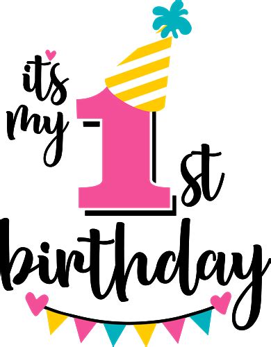 1st Birthday Png