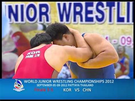 World Junior Wrestling Championships Kor Vs Chn Youtube