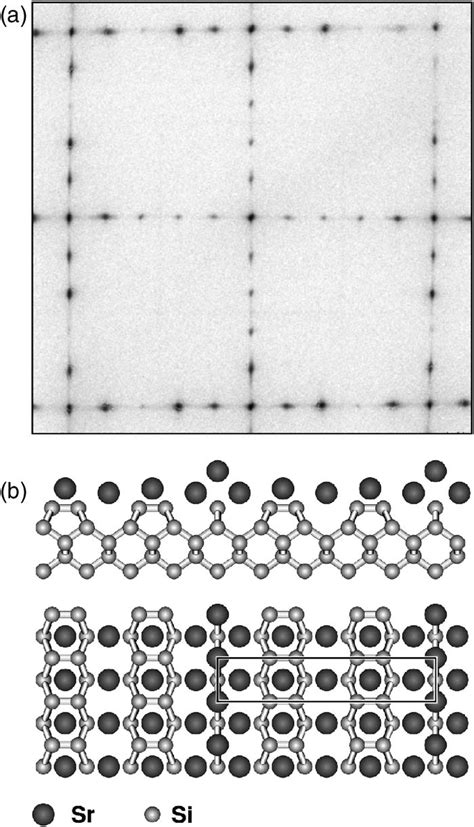 A LEED Pattern After Adsorption Of 1 2 ML Sr On Si001 Showing A 5 1