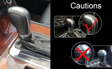 Somivo Chrome Matte With Leather Shift Knob Gear Side Cover For Vw Golf 6 7 R Gti