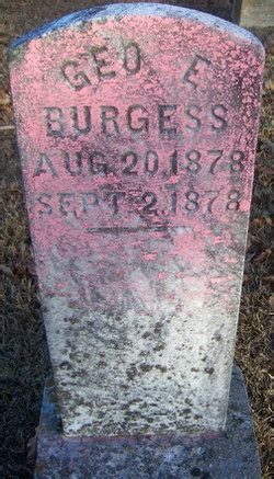 George E Burgess Find A Grave Memorial