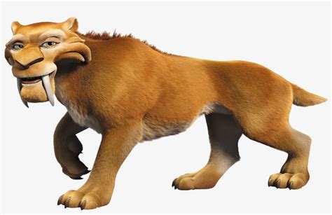 Saber Toothed Cat Ice Age - 1024x630 PNG Download - PNGkit