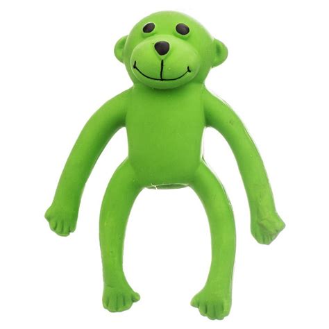 Rascals Latex Monkey Dog Toy Green 6 Long