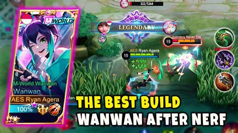 BEST BUILD WANWAN GOLD LANE Build Wanwan After Nerf Wanwan Mobile