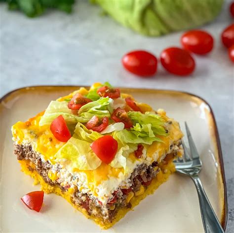 A Twist On Taco Night Cornbread Taco Bake Recipe Real Mom Kitchen Beef