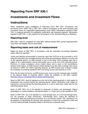 Fillable Online Apra Gov Reporting Form SRF 5301 Investments And