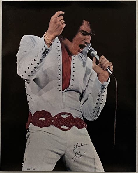 Sold Price Elvis Presley Classic White Jumpsuit Poster August 6 0120 1000 Am Pdt