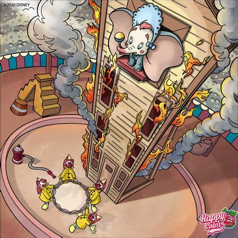 Dumbo Is Scared Of Fire By Drawingliker100 On Deviantart