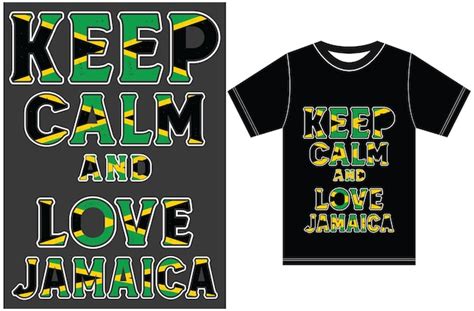 Mantenha A Calma E Ame A Jamaica Mantenha A Calma E Ame A Camiseta