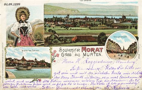 Blicke Von Und Auf Murten Murtensee Vully Und Jura Und Murtener Tracht