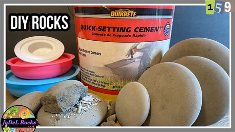 Make Your Own Rocks With Quikrete Quick Setting Cement Art Stones For