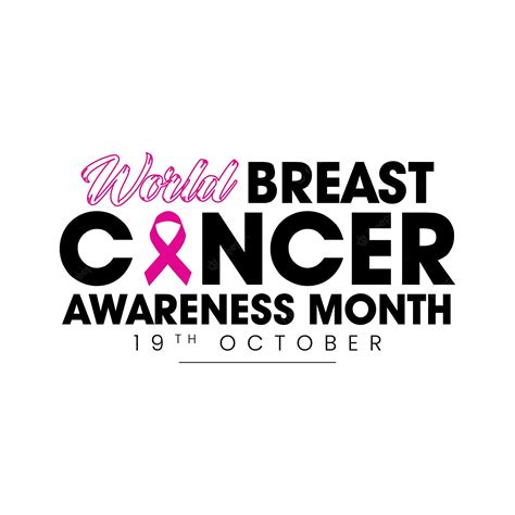 Premium Vector World Breast Cancer Awareness Month In October Breast