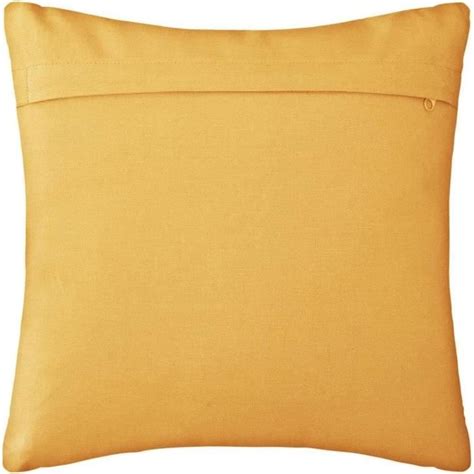 Coussin Motifs Otto Coton Jaune Ocre X Cm Atmosphera