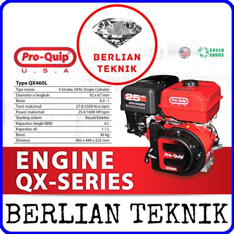 Jual Mesin Penggerak Bensin Engine Gasoline Proquip Qx Hp