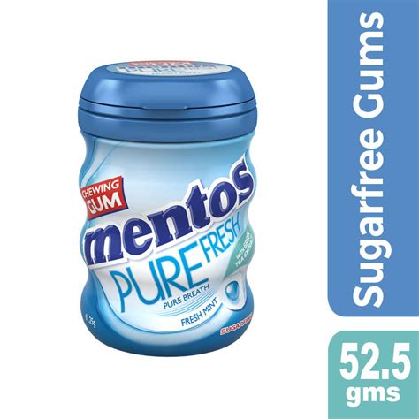 Mentos Pure Fresh Fresh Mint Gum 525 G 1 Bottle Shopee Philippines