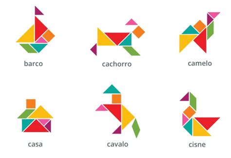 Desenhos Com O Tangram - TANGRAM | O Lendário Jogo Chinês das Peças da Sabedoria.