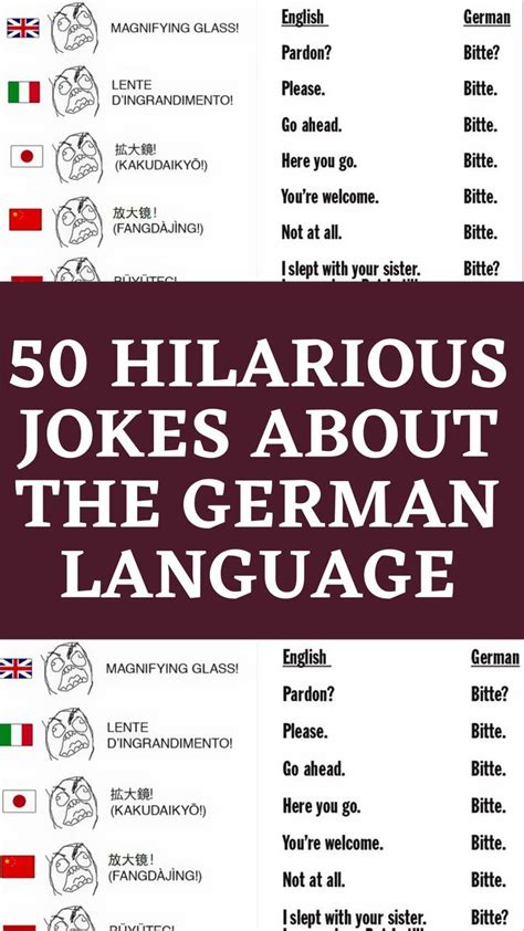 Hilarious Jokes About The German Language Artofit