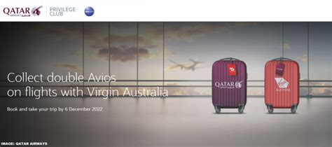 Qatar Airways Double Avios On Virgin Australia Flights Through December