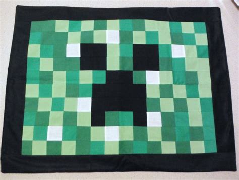 Minecraft Creeper Sham Unofficial By Sewingbyday On Etsy 2500