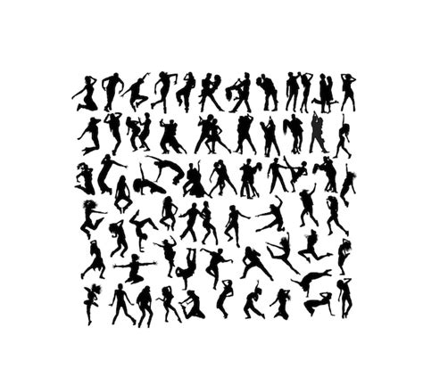 Premium Vector Hip Hop And Dance People Silhouettes Art Vector Design