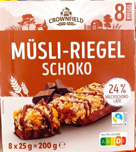 Müsli Riegel Schoko Crownfield 200g