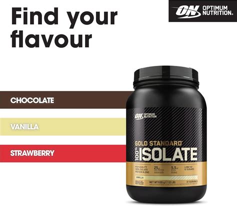 Optimum Nutrition Gold Standard Whey Isolate Vanilla G Servings