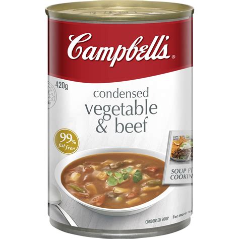 Campbell S Condensed Soup Vegetable Beef G Woolworths