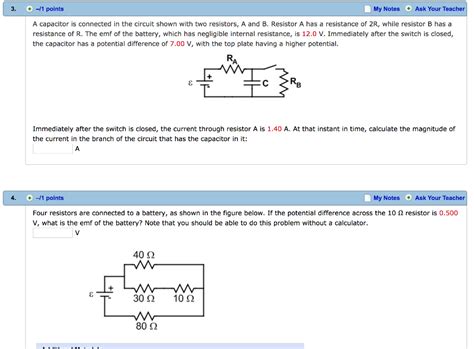 Solved Points My Notes Ask Your Teacher A Capacitor Is Chegg