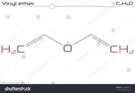 Large Detailed Infographic Molecule Vinyl Ether Stock Vector (Royalty Free) 1128086039 ...