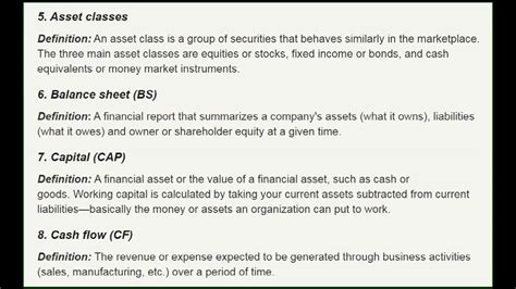 Asset Definition Accounting Terminology Acounting Definition 3 Youtube