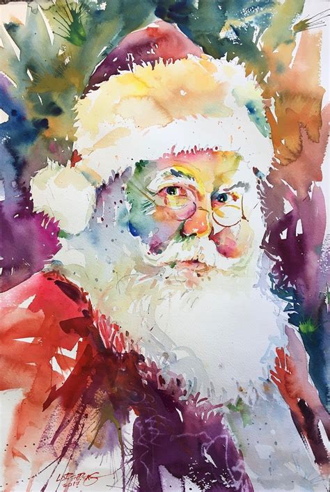 Christmas Paintings Santa Paintings Santa Art