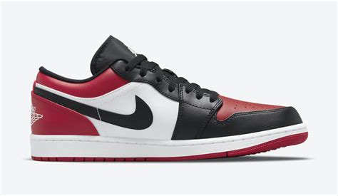 Air Jordan 1 Low Bred Toe 553558-612 Release Date - SBD