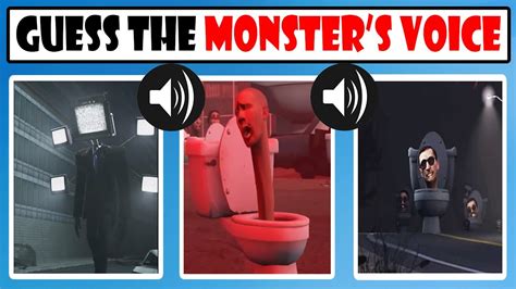 New Episodes Skibidi Toilet Quiz Guess The Monsters Voice Youtube