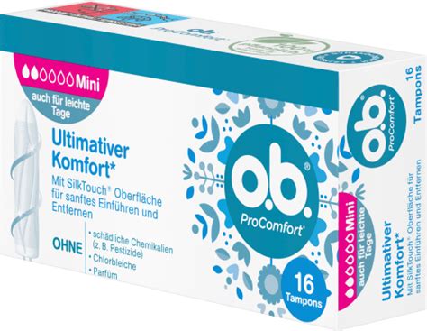 O B Tampons Pro Comfort Mini St Dauerhaft G Nstig Online Kaufen