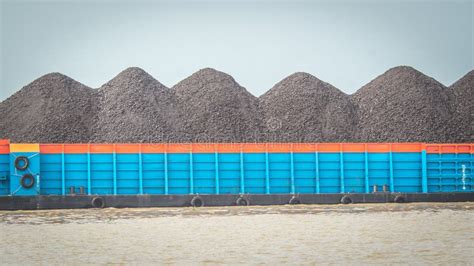 Barge full of coal stock photo. Image of full, ready - 102613666