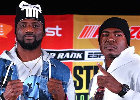 Photos Efe Ajagba Stephan Shaw Face To Face At Final Presser