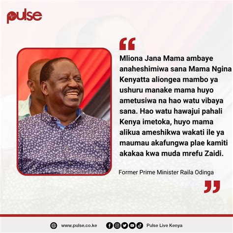 Pulse Kenya On Twitter Azimio La Umoja Leader Raila Odinga Has