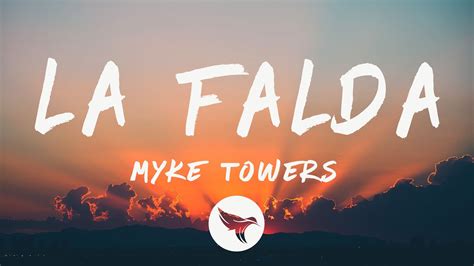 Myke Towers La Falda Letra Lyrics Youtube