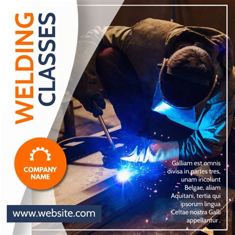 Welding Classes Banner Template Postermywall