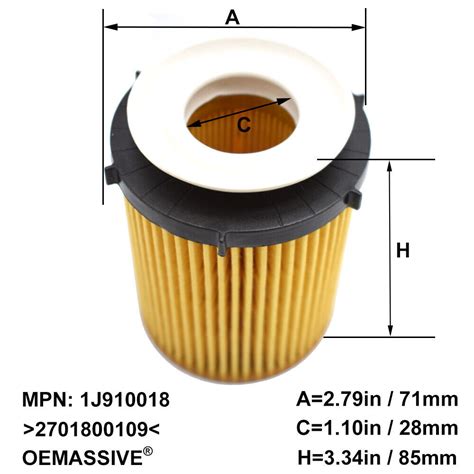 Engine Oil Filter Fit For Mercedes Benz C E Cla Class Glc